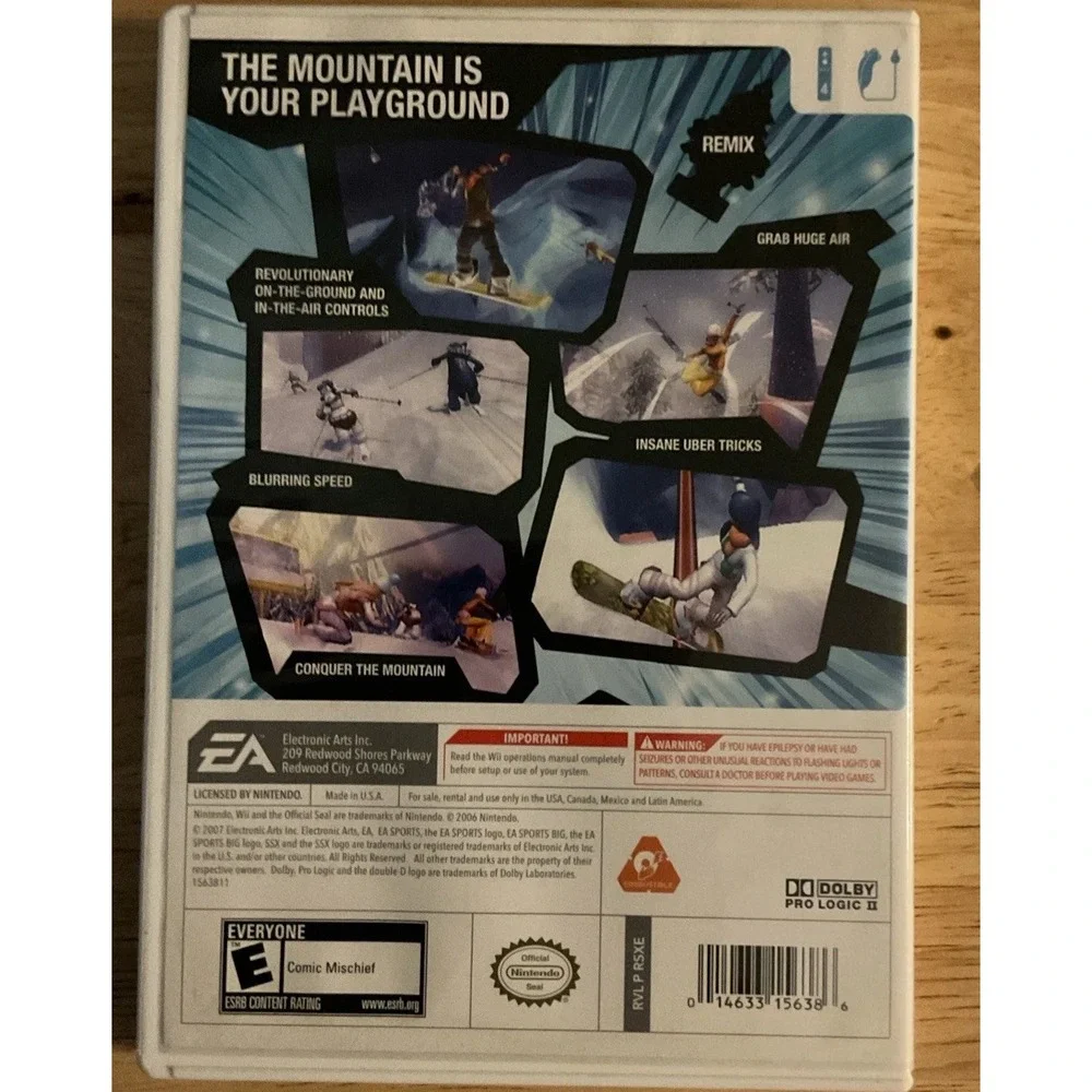 Nintendo Wii SSX Blur, EA Sports Big E For‎ Everyone